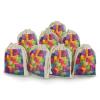 WSOIHFEC Bright Colors Abstract Burlap Bags Gift Bag Drawstring Pouch view 1