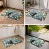 PUXTKE DAZQW Bath Mat,Diatomaceous Earth Shower Mats Black Cat on Branches Non-Slip Bathroom Rug Absorbent Quick Drying Diatomite Stone Door Mat,16x24in Oil Style Cute Kitty Washable Doormats view 4