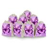 WSOIHFEC Purple Butterfly Burlap Bags Gift Bag Drawstring Pouch view 1