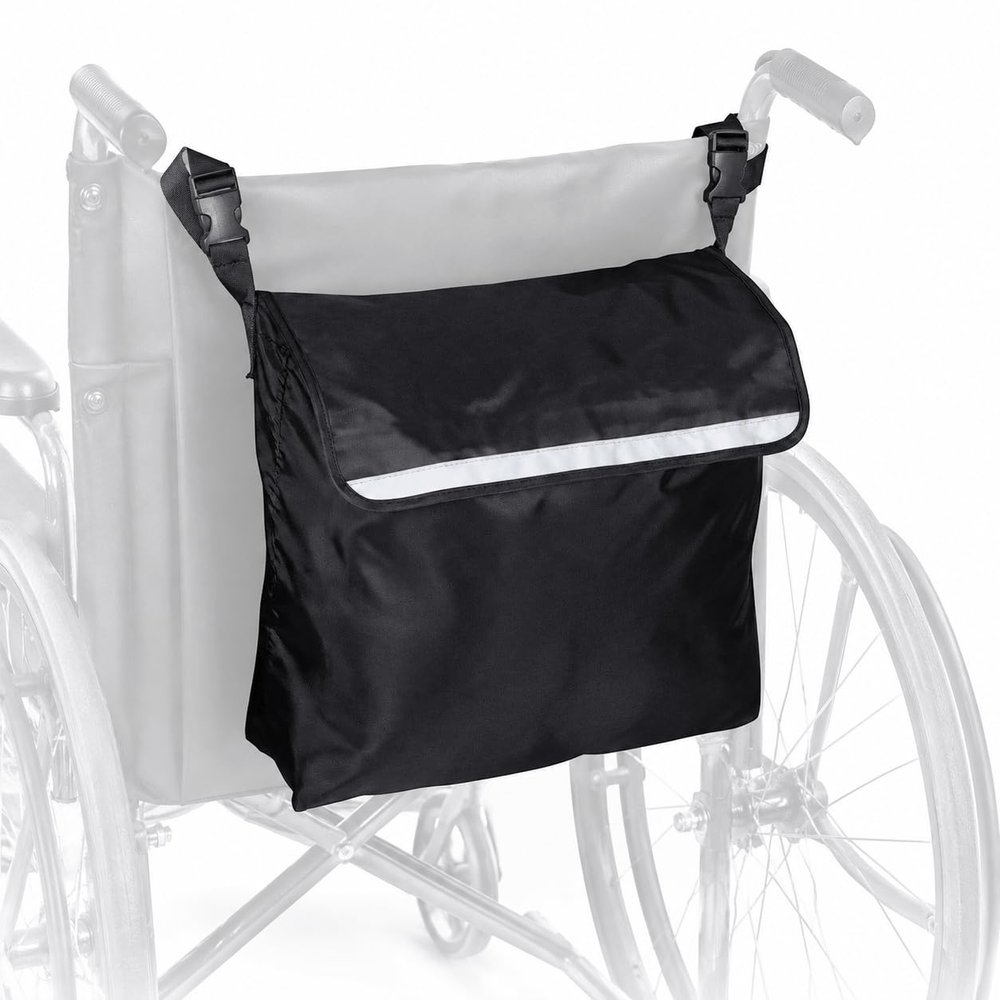 DGSHUAUSZ Wheelchair Back Organizer for Drive_Medical Scout_Compact_4-Wheel 2011-2020 -Multi Pocket Armrest Organizer Pouch with Zipper Compartment Universal Mobility Accessory for Daily Essentials,L