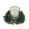 6" Boxwood with Berry Tipped Christmas Centerpiece Decoration view 1