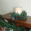 6" Boxwood with Berry Tipped Christmas Centerpiece Decoration view 2