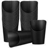 Gadpiparty 50pcs Disposable Black Kraft Paper Food Containers 14 Ounces Snack Storage Cups for Party and Takeout, French Fry Holding Cups with Food Holder Feature view 1