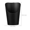 Gadpiparty 50pcs Disposable Black Kraft Paper Food Containers 14 Ounces Snack Storage Cups for Party and Takeout, French Fry Holding Cups with Food Holder Feature view 2