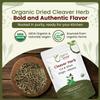 Organic Way Dried Cleaver Herb Cut & Sifted - Origin Albania view 2