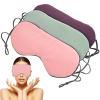 FUOYLOO Sleeping Eye Mask for Comfortable Fit 3pcs Portable with Adjustable Strap and Light Blocking, Lightweight Polyester Sleep Shade Cover for Nap at Noon or Repose During Travel view 1