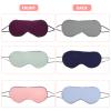 FUOYLOO Sleeping Eye Mask for Comfortable Fit 3pcs Portable with Adjustable Strap and Light Blocking, Lightweight Polyester Sleep Shade Cover for Nap at Noon or Repose During Travel view 3