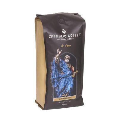Catholic Coffee St. Peter | Medium Roast Ground Coffee Chocolate & Nutty Notes | 2 lb Bag Catholic Gift Honoring the First Pope and Rock of the Church