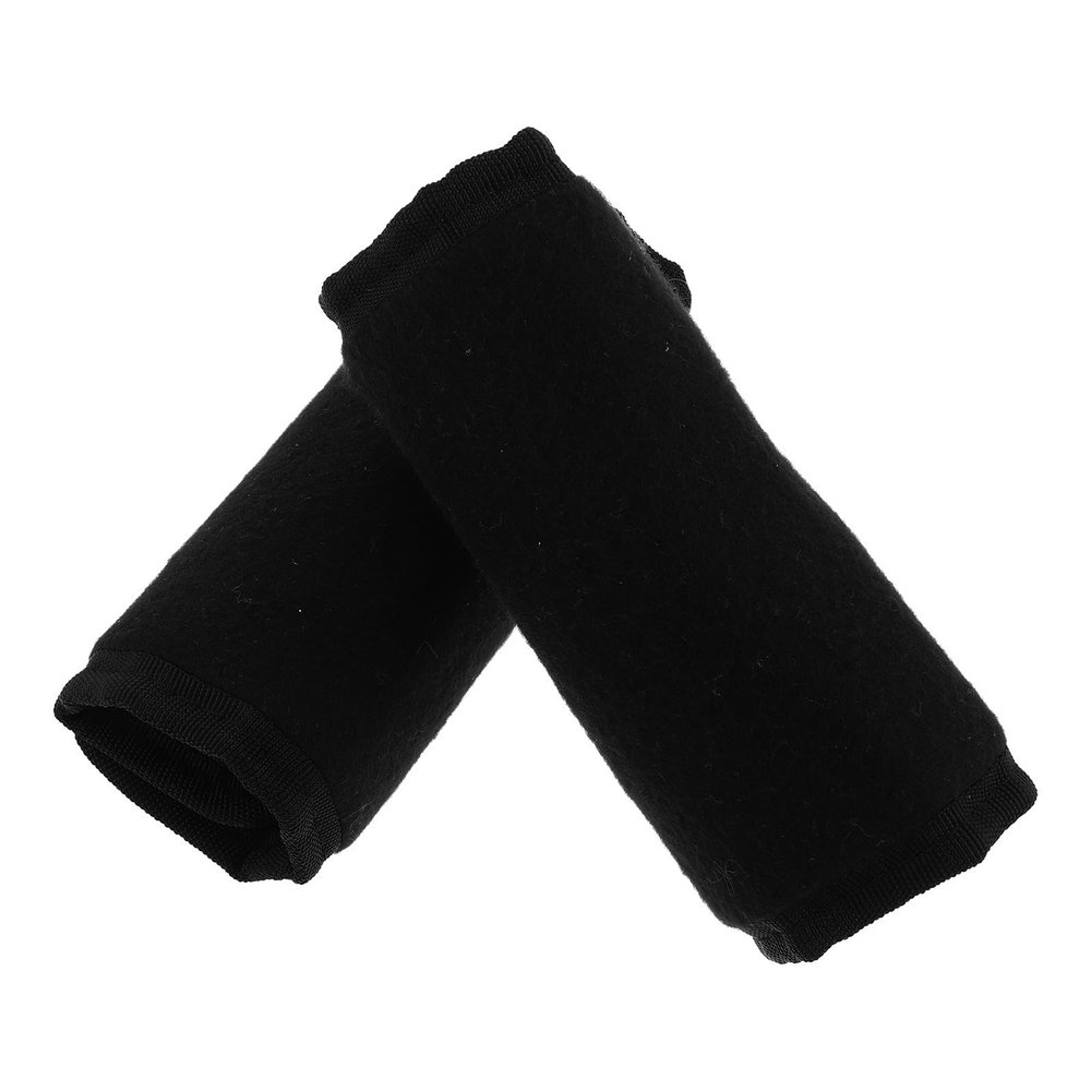 Hemobllo 1 Pair Black Walker Arm Rest for Walker and Rollators, Polyester Cushioned Handle Covers with Nonslip Grip, Reducing Hand Fatigue for Seniors and Elderly Users
