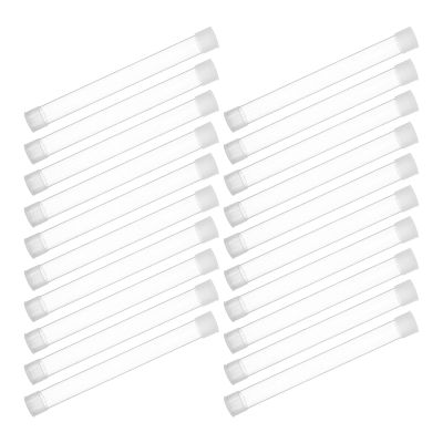 WHAMVOX 20pcs Thermometer Organizer Case, Plastic Storage Tubes for Body Temperature Meters, Portable Protective Thermometer Case with Plastic Needle Storage, for Clinic and Home Use