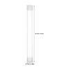 WHAMVOX 20pcs Thermometer Organizer Case, Plastic Storage Tubes for Body Temperature Meters, Portable Protective Thermometer Case with Plastic Needle Storage, for Clinic and Home Use view 2