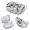 Square Pill Organizer Small Pill Box Pill Case for Pocket Purse view 2