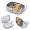 Square Pill Organizer Small Pill Box Pill Case for Pocket Purse view 2