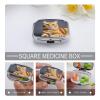Square Pill Organizer Small Pill Box Pill Case for Pocket Purse view 4