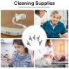 JEWEDECO 5pcs Hearing Aid Cleaning Brush Set with Portable Non-Slip Abs and Nylon Handle for Hearing Aid Tubes and Vents Convenient Maintenance Tool view 3