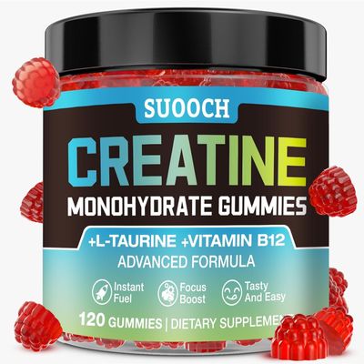 SUOOCH Creatine Gummies for Women & Men, 5000mg Raspberry Monohydrate