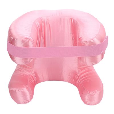 Kukyller Face Pillow for Wrinkles, Memory Foam Beauty Pillow with Cooling Silk Pillowcase for Sleeping Face Down (Pink)