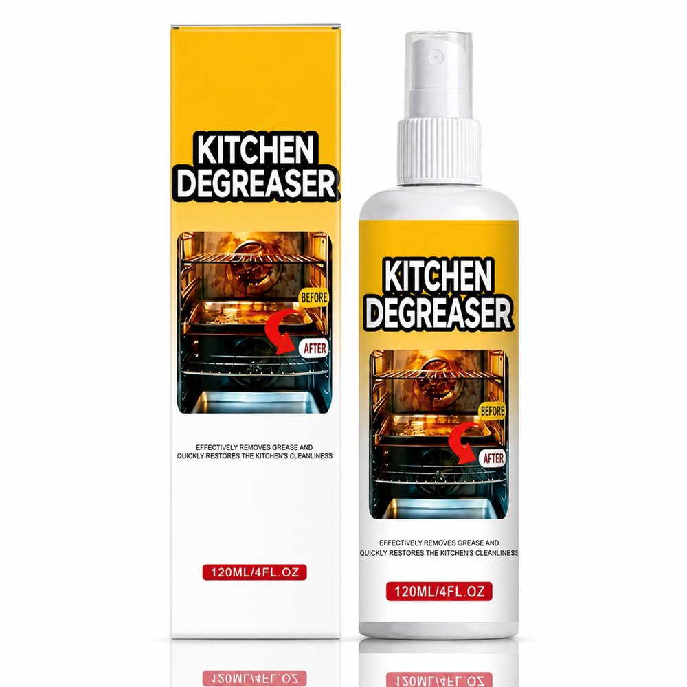 Apiastar Greasekiller Spray for Grill Heavy Duty Degreaser & Fast-Acting BBQ Grill Cleaner for Outdoor Grease Removal, Apiastar Grease Killer Spray, 120ml (1 Pc)