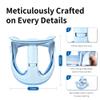 YmwemvCervical Neck Brace with Stepless Adjustment Knob, Memory Foam Support for Stiffness Relief, Ergonomic Posture Aid for Office, Travel, Daily Use (Pink) view 4