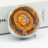 Mystical Sun and Moon Round Pill Box with Mirror, Portable 3 Compartment Medicine Case Travel Vitamin Holder Compact Tablet Storage Container for Purse Pocket Daily Use view 4