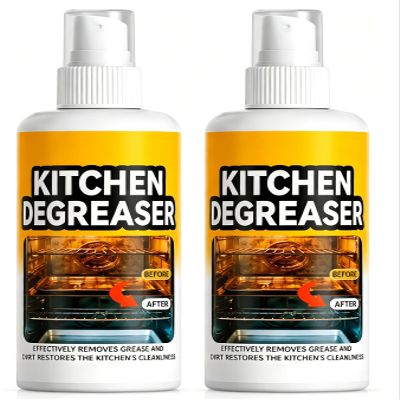 Nmoiat BBQ Grill Cleaner Spray, Heavy Duty Kitchen Degreaser, Fast-Acting Grease Removal Spray (2pcs)