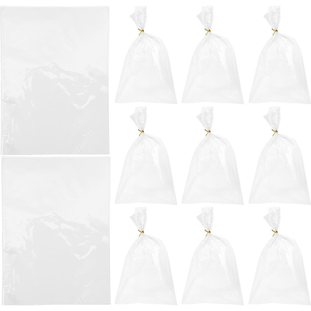 Outanaya 100pcs Reusable Bread Bags Food Grade Loaf Packaging Bags for Homemade Bakery Pastries Snacks Party Favor Wrapping