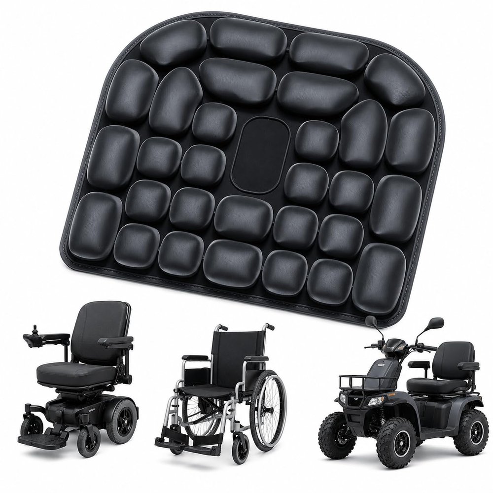 ALYBY Mobility Scooter Seat Cushion for Victory 10 LX CTS 2016-2026, TPU Lycra Air Cell Pad, Breathable Non Slip Cushion for Long Sitting Comfort