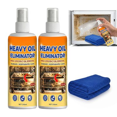 Grease BBQ Grill Cleaner Spray, Heavy Duty Kitchen Degreaser (2PCS)