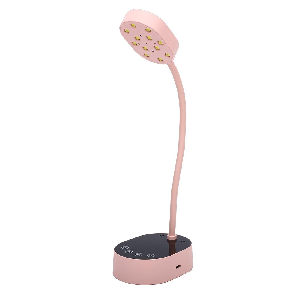 Bibulkoye Flexible Gooseneck Nail Lamp, Rechargeable LED Dryer Auto Sensor Fast Curing Nail Lamp