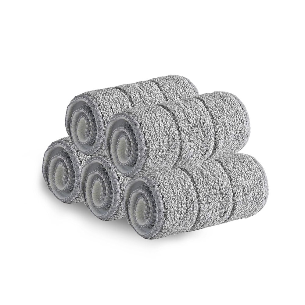 24 in Mop Pad Refills 5 Pack,Washable Microfiber Pads for Floor Cleaning