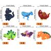 24 PCS Dinosaur Cupcake Rings Toppers Multi Soft Dinosaur Birthday Cupcake Decorations Dino Cupcake Toppers for Baby Shower Wedding Birthday Party Favors Cake Decorations Supplies view 2