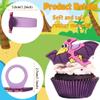 24 PCS Dinosaur Cupcake Rings Toppers Multi Soft Dinosaur Birthday Cupcake Decorations Dino Cupcake Toppers for Baby Shower Wedding Birthday Party Favors Cake Decorations Supplies view 3
