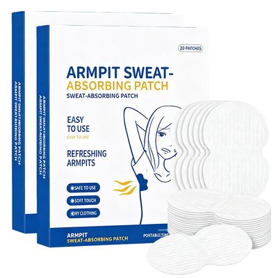 Armpit Sweat Pads, 2026 New Ultra-Thin Disposable Underarm Sweat Pads for Women & Men, Invisible Sweat Pads for Under Arms, Arm Pit Sweat Guards Underarm Pads for Sweating (60 Pack)