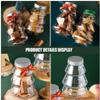 HOOTNEE 12pcs Christmas Treats Box Set with Decorative Plastic Candy Containers, Flat-bottomed and Christmas Tree Shaped, for Xmas Party Favors and Adding a Festive Atmosphere to Your Home view 4