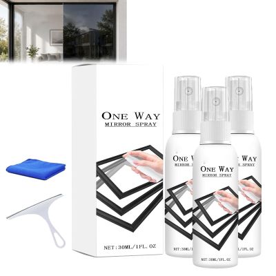 Infrared Blocking Spray, 30ml One Way Mirror Spray, Reflective Window Spray One-Way Mirror Privacy Shield, Reflective Window Spray For Home & Car For Home, Office & Vehicle Windows (3PC)