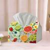 BAYUNOE Diamond Art Painting Tissue Box Cover PU Leather Hand Paper Towel DIY Craft Kit for Adults Beginners Tabletop Home Bathroom Car Office-Fruit view 2