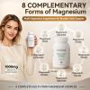 Wild Crop Magnesium Complex 1000mg, 8 Forms Magnesium Oxide, Glycinate, Malate, Taurate, Citrate, Carbonate, Aspartate, Orotate, High Absorption for Nerve, Muscle Support, 90 Capsules (Pack of 3) view 2