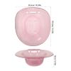 Healeved Pink Plastic Sitz Bath Basin Non-Slip Design for Postpartum Care and Household Use, Practical Toilet Seat Soak Tub for Women and Pregnant Women view 2