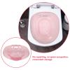 Healeved Pink Plastic Sitz Bath Basin Non-Slip Design for Postpartum Care and Household Use, Practical Toilet Seat Soak Tub for Women and Pregnant Women view 3