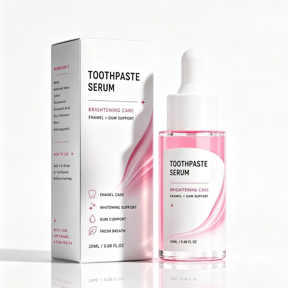 Nano-Hydroxyapatite Toothpaste Serum, Liquid Toothpaste for Sensitive Teeth, Whitening Enamel Repair & Remineralization, Daily Oral Care Routine for All Ages, Healthy Smile (1Pack, 0.68floz)
