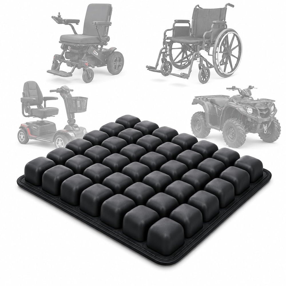 MOYZK Mobility Scooter Seat Cushion for Cruiser III Lightweight Standard Config 2011 2026, TPU Lycra Air Cell Pad, Cloud-Like Comfort Breathable Non Slip Cushion for Long Sitting