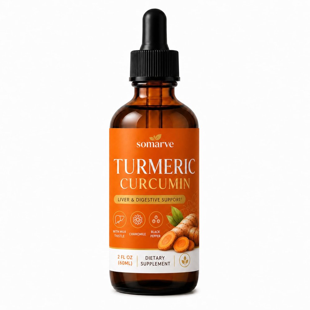 Somarve Turmeric Curcumin & Milk Thistle Liquid Drops
