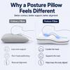 Posture Pillow for Sleeping, Ergonomic Neck Support Pillow for Side Back (with Pillowcase, H2(3-8)) view 4