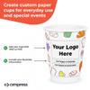 Custom Paper Cups, Add Logo or Text, Double Wall, 10 oz, 50 Pack view 2