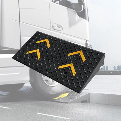 QICBYING Widening Rubber Threshold Ramps - Kerb Ramp Non-Slip Wheelchair Door Step Ramp,Heavy Duty Car Curb Ramp, for Mobility Scooter Motorcycle(100x60x15cm)