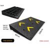 QICBYING Widening Rubber Threshold Ramps - Kerb Ramp Non-Slip Wheelchair Door Step Ramp,Heavy Duty Car Curb Ramp, for Mobility Scooter Motorcycle(100x60x15cm) view 2
