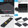 QICBYING Widening Rubber Threshold Ramps - Kerb Ramp Non-Slip Wheelchair Door Step Ramp,Heavy Duty Car Curb Ramp, for Mobility Scooter Motorcycle(100x60x15cm) view 4