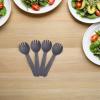 Toyvian 200pcs Black Plastic Appetizer Forks 2-in-1 Spork Design, Individually Wrapped for Comfortable Dining Experience, Sturdy Snack and Dessert Utensils for Parties and Wedding view 4