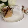 SOIMISS 50pcs White European Style Wedding Candy Boxes 5.5cm Square Paper Treat Boxes with White Ribbon for Chocolate and Mints Storage Packaging, for Engagement and Anniversary Party view 3