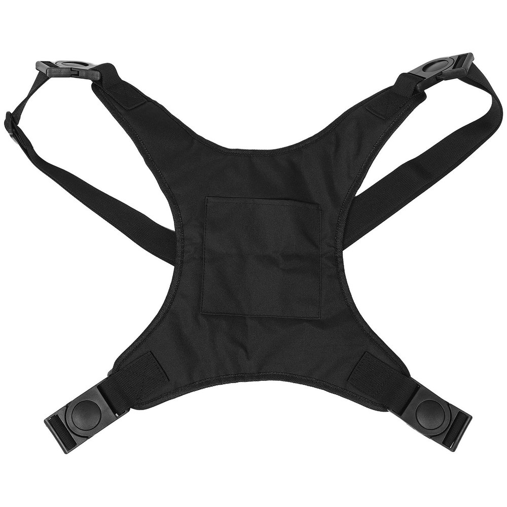 COHEALI Wheelchair Safety Strap for Adults and Disabled Individuals, Black Oxford Cloth Belt with Front Storage Pocket and Non-Slip Design, Adjustable for Secure Support and Fall